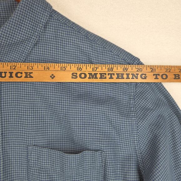 Vintage LL Bean Shirt XL Tall Blue Mens Long Sleeve Plaid Flannel USA Barn Chore - Picture 5 of 10